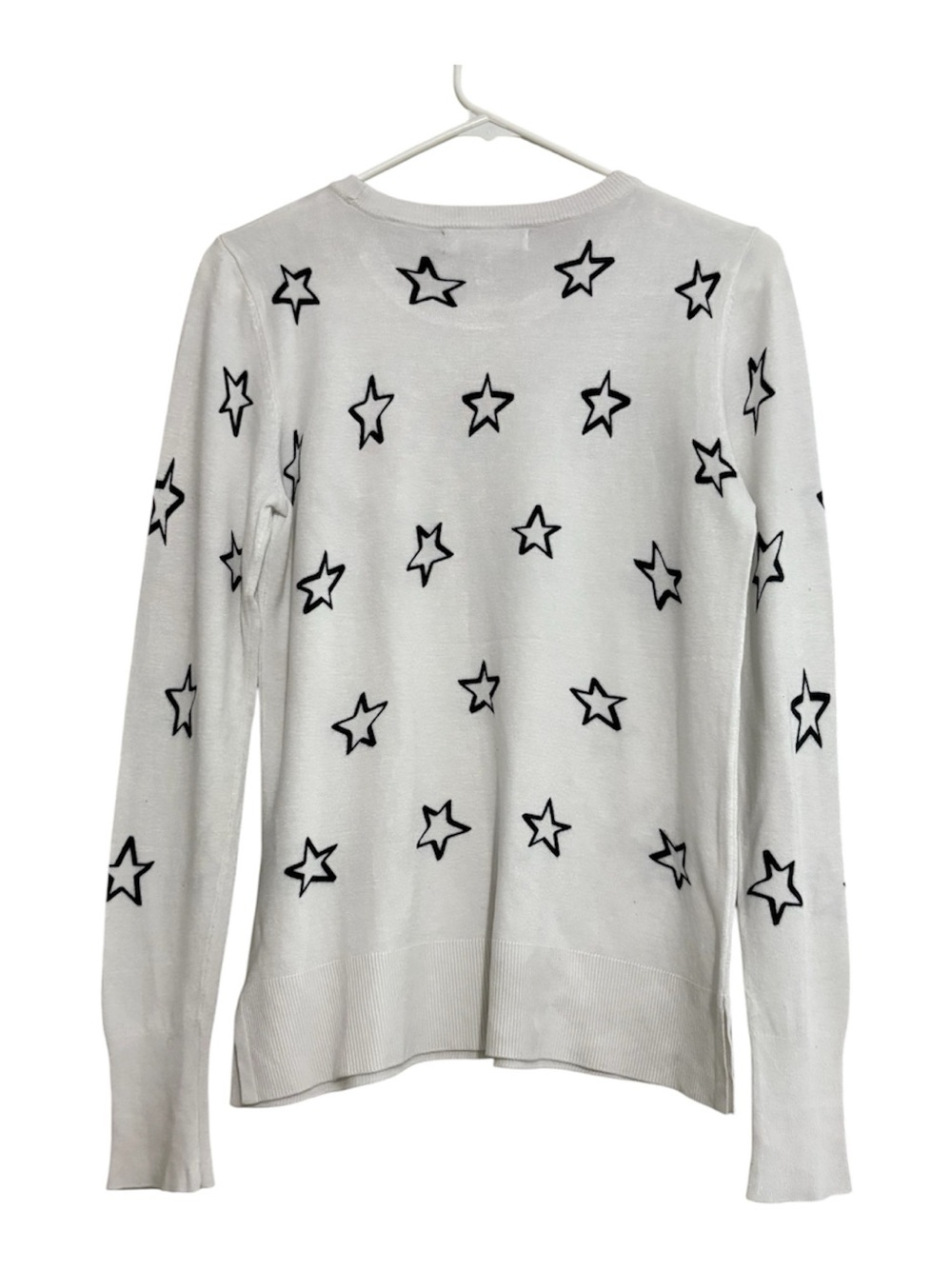 Marled Reunited Clothing White Star Print Long Sleeve Top - Picture 2 of 7
